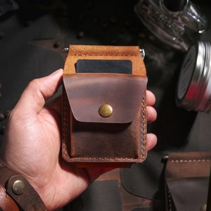 Cartera de clip de dinero de cuero, cartera de cuero personalizada, regalo perfecto para él, papá, esposo, regalo de graduación