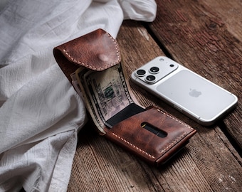 Portafoglio verticale sottile in pelle con elevata capacità di contanti, porta carte, regalo personalizzato,