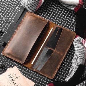 Long Slim v2 Sophistication : portefeuille en cuir véritable - Rehaussez votre tenue de tous les jours avec un style élégant
