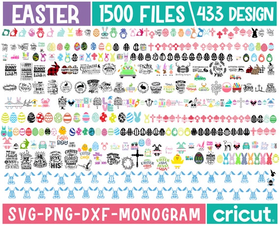 Easter SVG, Happy Easter SVG, Easter Peeps svg, Easter Bunny Svg, Easter Egg Svg, My First Easter SVG, Cut Files for Cricut,