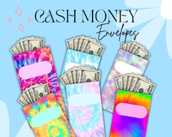 Tie-dye Cash Money Envelopes - Digital Download - Cruise Tips - Gift giving - Hotel Tips