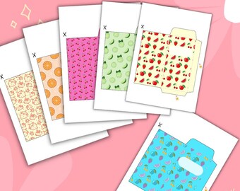Fruity Cash Money Envelopes - Digital Download - Cruise Tips - Gift giving - Hotel Tips