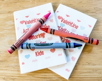 Valentine Activity and Coloring Book for Kids/One Page Micro Book/Digital Download/Learning Activities/Classroom Valentine Fun