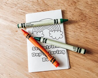 St. Patrick’s Day Coloring Book Printable for Kids/One Page Mini Book PDF/Leprechaun Fun Booklet/Instant Download Activity