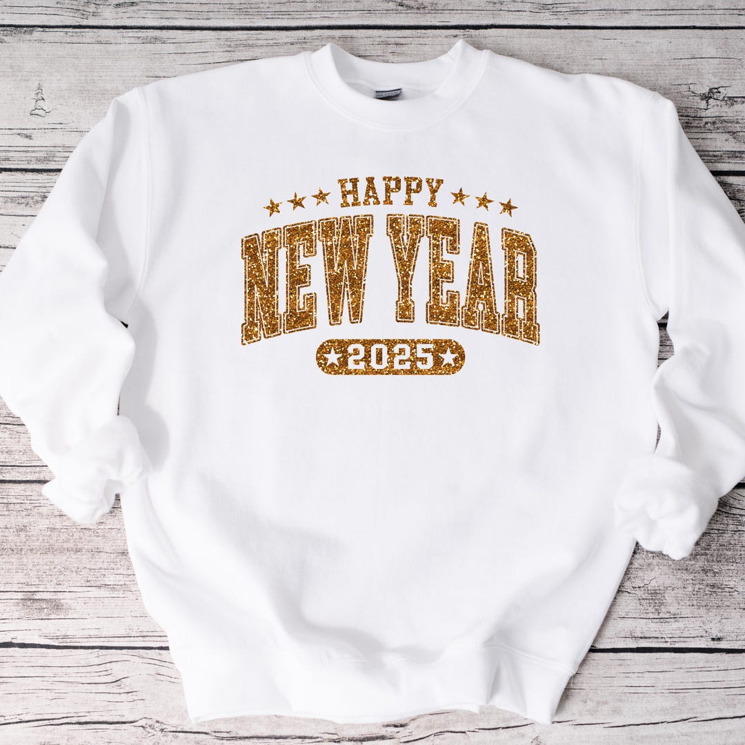 Glitter Happy New Year 2025 PNG Digital Download ONLY. - Etsy