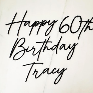 Custom Acrylic Sheet Cake Topper: Personalized Birthday Charm