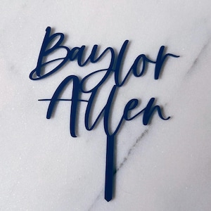 Personalisierter Baby Name Cake Topper: Acryl-Baby-Dusche-Dekor