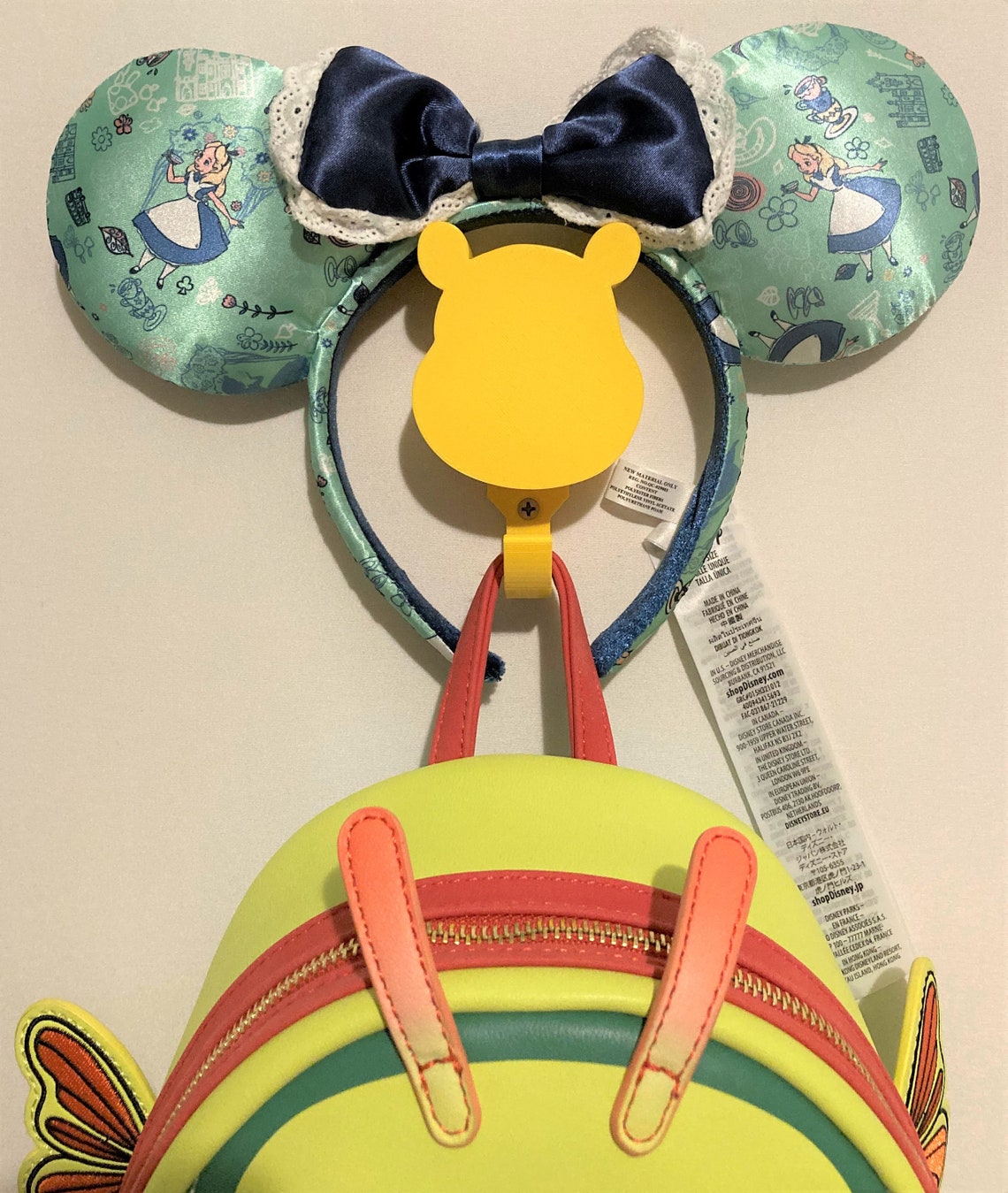 Winnie the Pooh Display Hook Loungefly Bag & Ears 3D Etsy