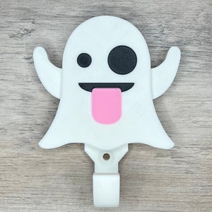 Ghost Emoji Display Hook - 3D Printed
