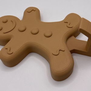 Gingerbread Man Display Hook - 3D Printed
