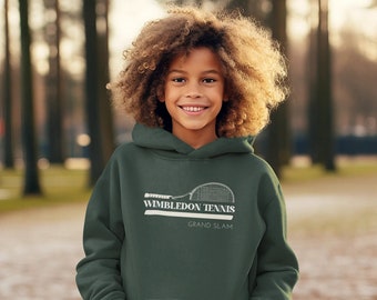 Sweat-shirt de tennis Wimbledon pour jeune, pull de tennis, vêtements de tennis pour jeunes