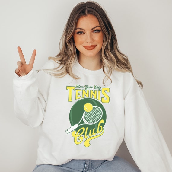 New York Tennis Sweatshirt Vintage Tennis Sweater NYC Tennis Fan