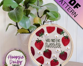 Berry Sweet, Modern Embroidery Pattern for Beginners- PDF Printable Download