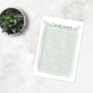 I Really Need To Printable Farmhouse List To Do List Greenery