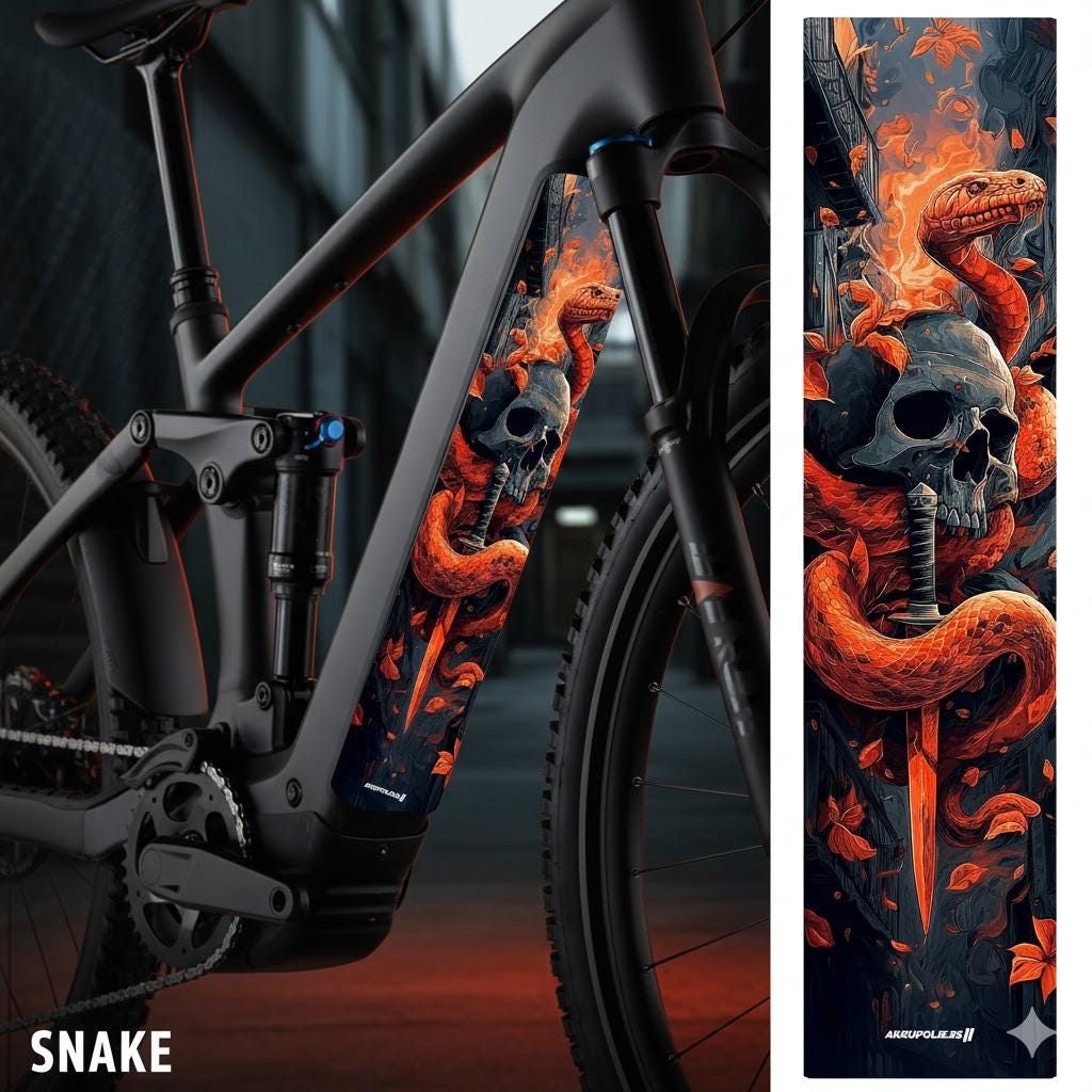 Snake - Battery Cover Sticker - Cube E-bike Sticker - Etsy