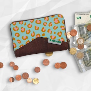 Leo Geldbeutel, Damen Geldbörse, Geldbörse mit Reißverschluss, kleines Portemonnaie, Geschenk für Frauen, Portemonnaie Damen