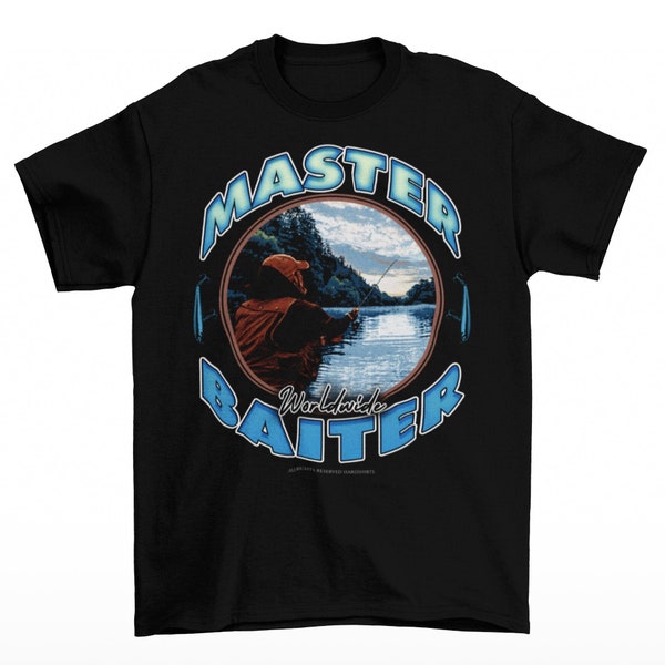 Chemise Master Baiter - Chemises de pêche drôles - T-shirt de pêche - Chemise ironique - Curieusement spécifique