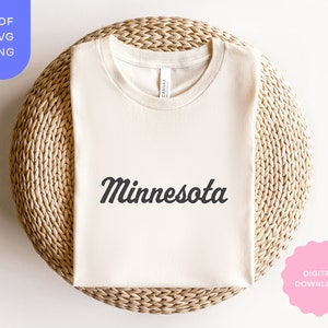 Minnesota Sweatshirt SVG PNG PDF, Minnesota svg, Midwest png, College Sweatshirt, Game Day, Cricut, Sublimation Design