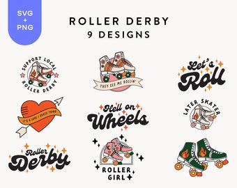 Roller Skate SVG PNG, Roller Derby Gift, Roller Girl SVG, Skater Girl Shirt, Svg Files For Cricut, Sublimation Design