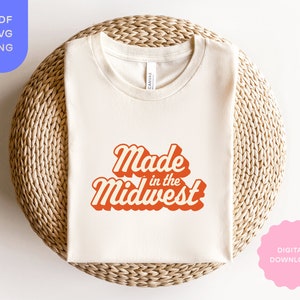 Midwest Shirt SVG PNG PDF, Midwest Sweatshirt, College Sweatshirt, Universität Shirt, Cricut svg, Tshirt png