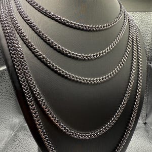 10k white Gold Cuban Chain 4.42mm  Thickness Mens Cuban, Womens Cuban