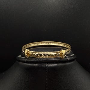 10k Yellow Gold Heart Adjustable Baby Bangle Toddler Gift, toddler jewelery , baby jewellery, baby gift, baby shower gift,