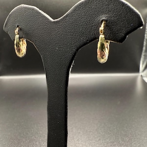 10K Gold Tri Color Hoop Earrings, Tri Gold Hoop Earrings, Rose Gold, Yellow Gold, White Gold, Hoop Earrings, Fancy Earrings