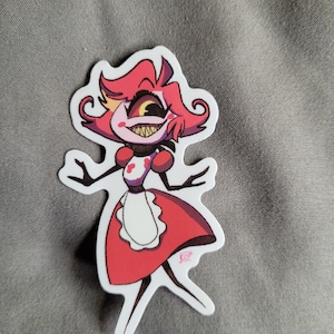 Niffty Clear glossy Chibi sticker 3in