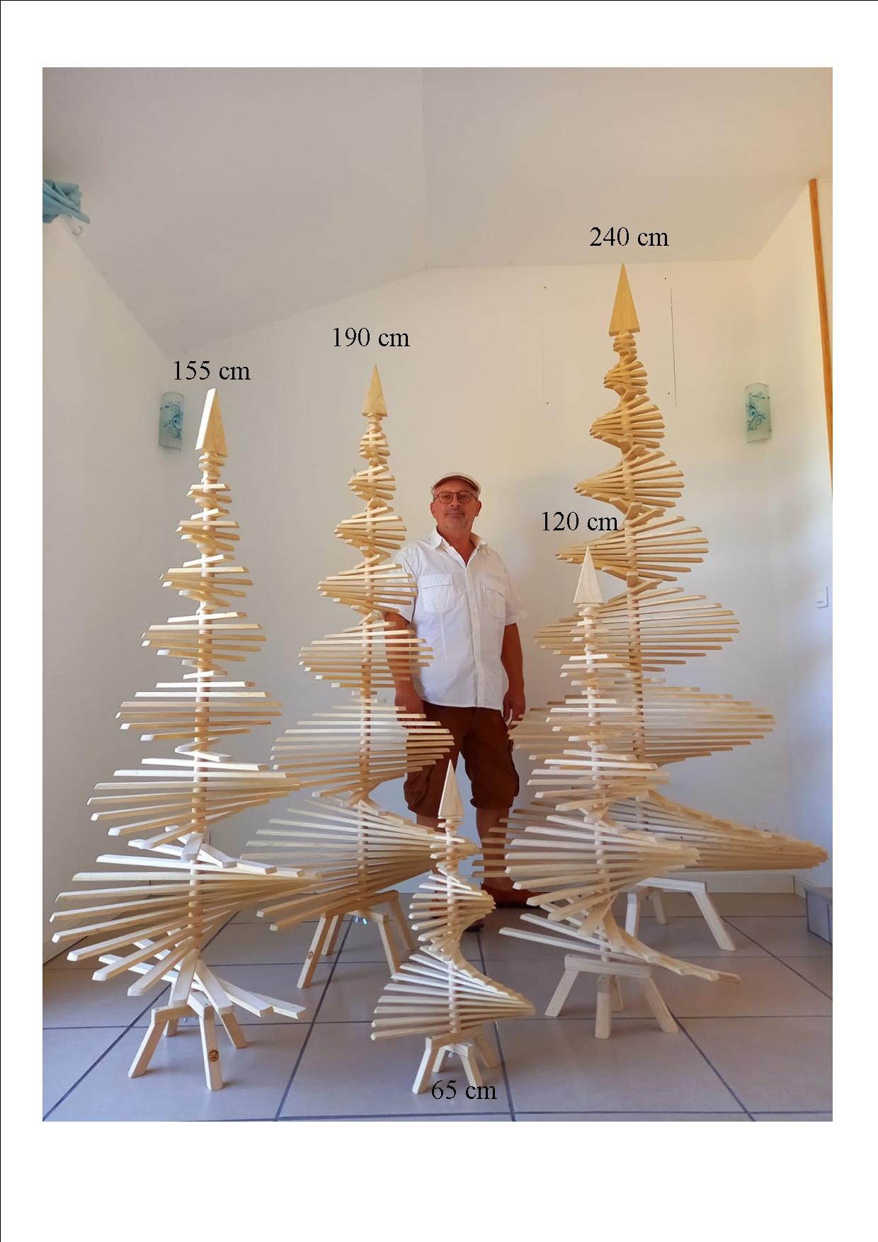 Moderner nachhaltiger Weihnachtsbaum künstlicher metall Christbaum  Spiralbaum