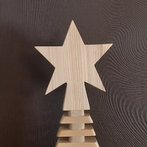 Wooden fir tree stars