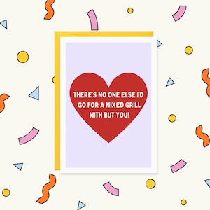 Funny Punjabi Valentine&#39;s Day Card - Mixed Grill Romantic Card