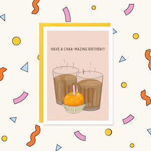 Chaa-mazing - Chaa Card - Chai Card - Punjabi Card - Funny Punjabi Card - Desi Birthday Card - Desi Cards - Indian Cards - Celebration