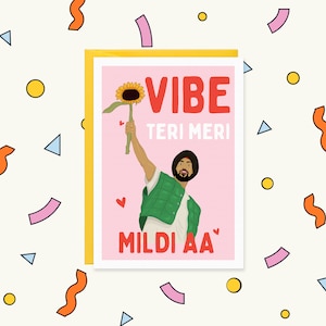 Diljit Dosanjh Card: Vibe Teri Meri - Punjabi Anniversary Card
