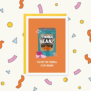 Cartão Thorka Beans - Cartão Punjabi - Cartões Punjabi Engraçados - Cartão Desi Valentines - Cartões para Ele - Cartões Indianos - Feijão Masala - Feijão Heinz
