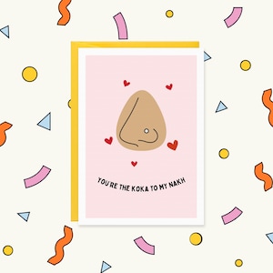 Funny Punjabi Valentine&#39;s Day Card: Koka to my Nakh