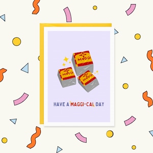 Maggi Seasoning Card - Sikh Card - Punjabi Card - Funny Punjabi Cards - Desi Birthday Card - Card for Him - Indian Cards - Card For Her