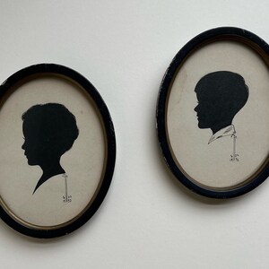 Shadowgraph Portraits circa 1932 (set of 2)