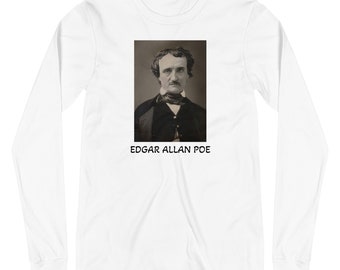 Edgar Allan Poe Unisex Långärmad T-shirt