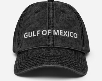 Gulf of Mexico Vintage Cotton Twill Cap