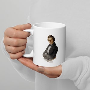 Chopin white glossy mug