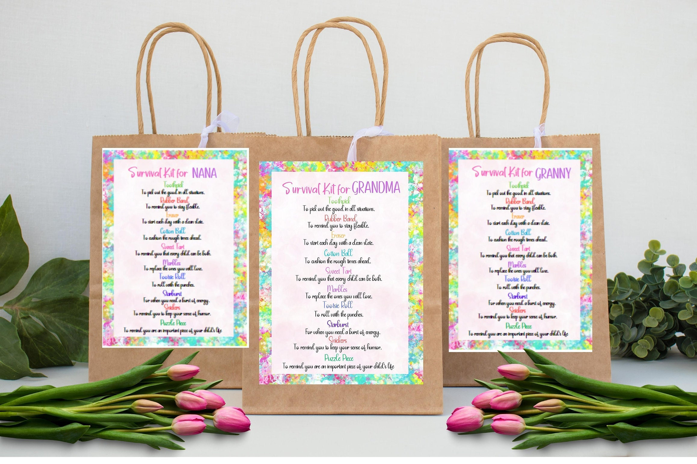 INSTANT DOWNLOAD - Survival Kit for Mom - Survival Kit for Grandma ...