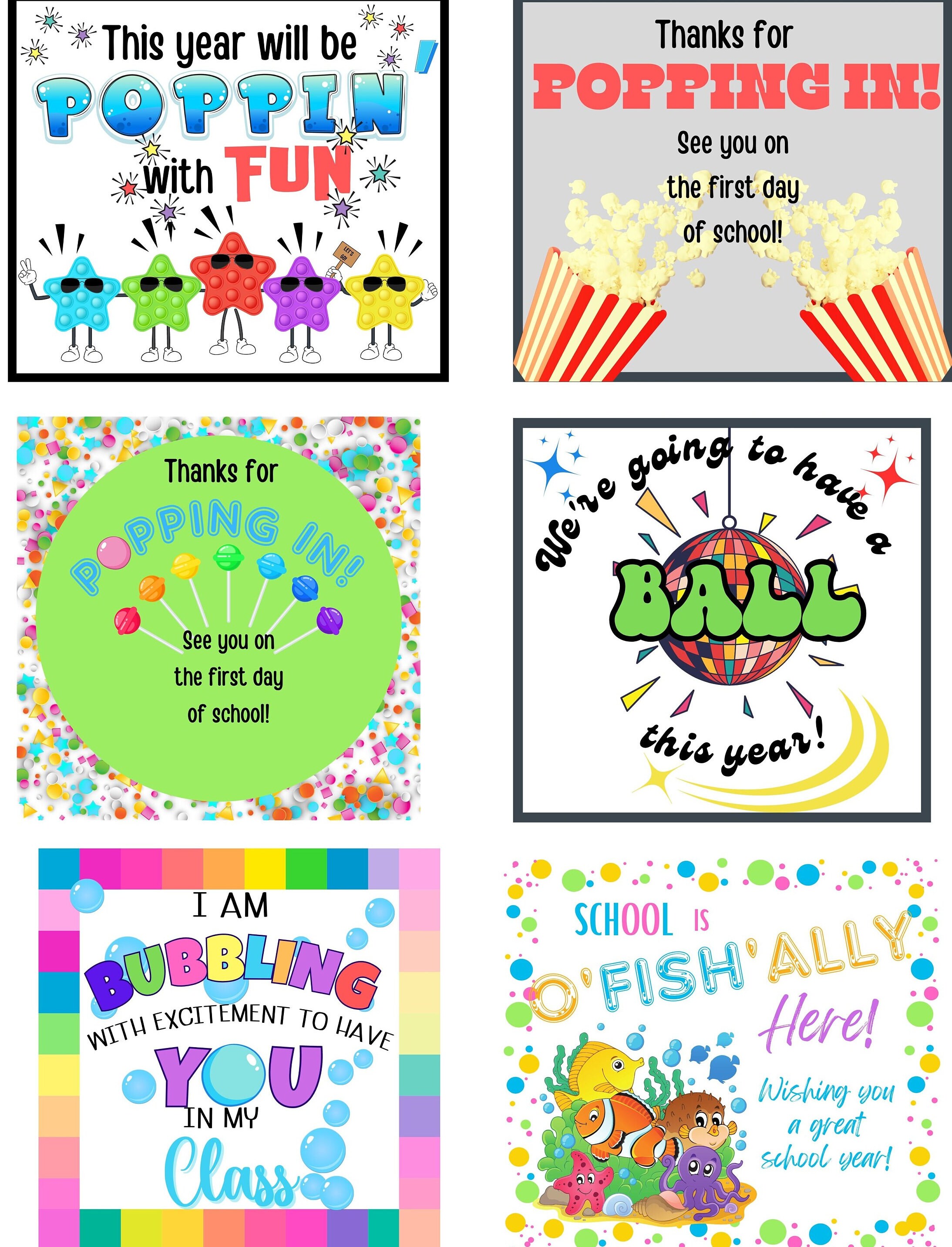 Open House Student Gift Tags Bundle: 14 Designs (instant Download) - Etsy