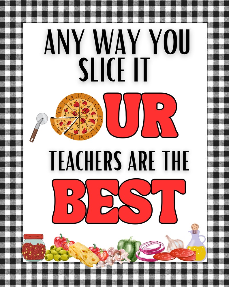 Teacher Appreciation Signs Bundle Teacher Thank You Flyers - Instant ...