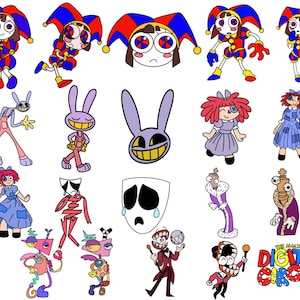 20 Colorful Layered SVG Files For Cricut- Amazing Digital Circus Bundle For Cricut, SVG, Layered, Digital Art, printable clipart