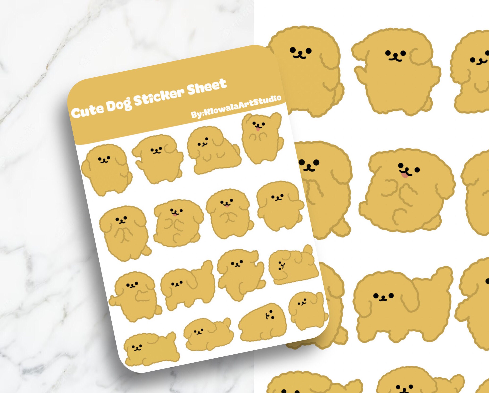 Cute Dog Sticker Pack Cute Puppy Cute Stickers Laptop Etsy