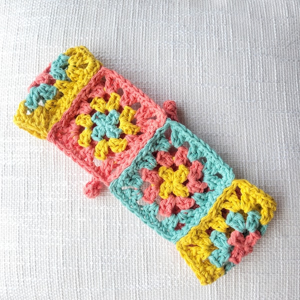 Crochet Cotton Headband, Summer Headband, Boho Hair Band, Boho Vibe Flowers Headband, Baby Girls Headband, Boutique Granny Square Headbands