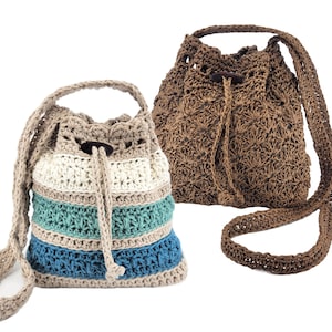 Summer Crochet Tote Bag | Boho Hippie Summer | Small Tote Bag with a strap