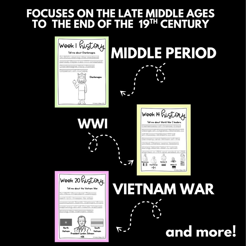 Cc-cycle 2 History Traceable Coloring Page-weeks 1-24-classical ...
