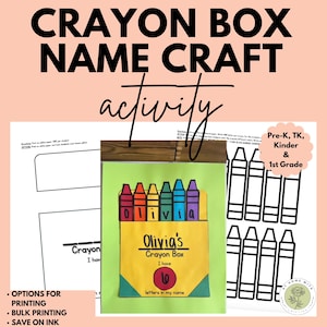 Crayon Box Name Craft Activity - Il 300x300.6223278606 Qdln 