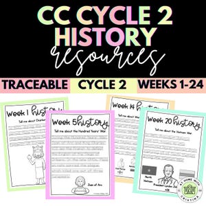 CC-Cycle 2 History Traceable Coloring Page-Weeks 1-24-Classical Conversations